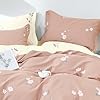 Housse De Couette Percale De Coton Or Rose