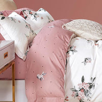 Housse De Couette Percale De Coton Floral