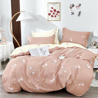 Housse De Couette Percale De Coton Or Rose